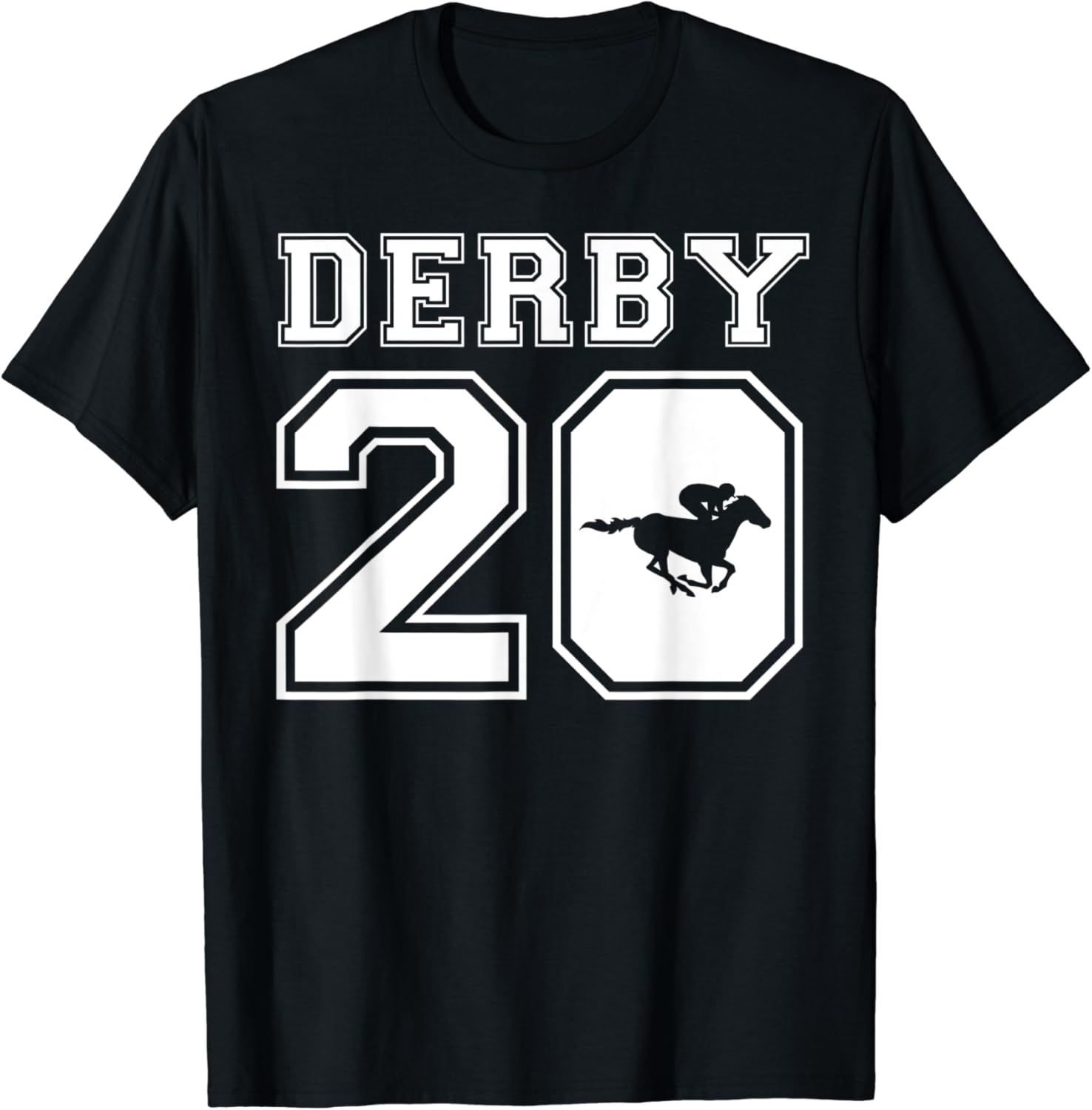 2020 Derby Jersey Style Graphic Horse Racing Jockey Design TShirt Clothing